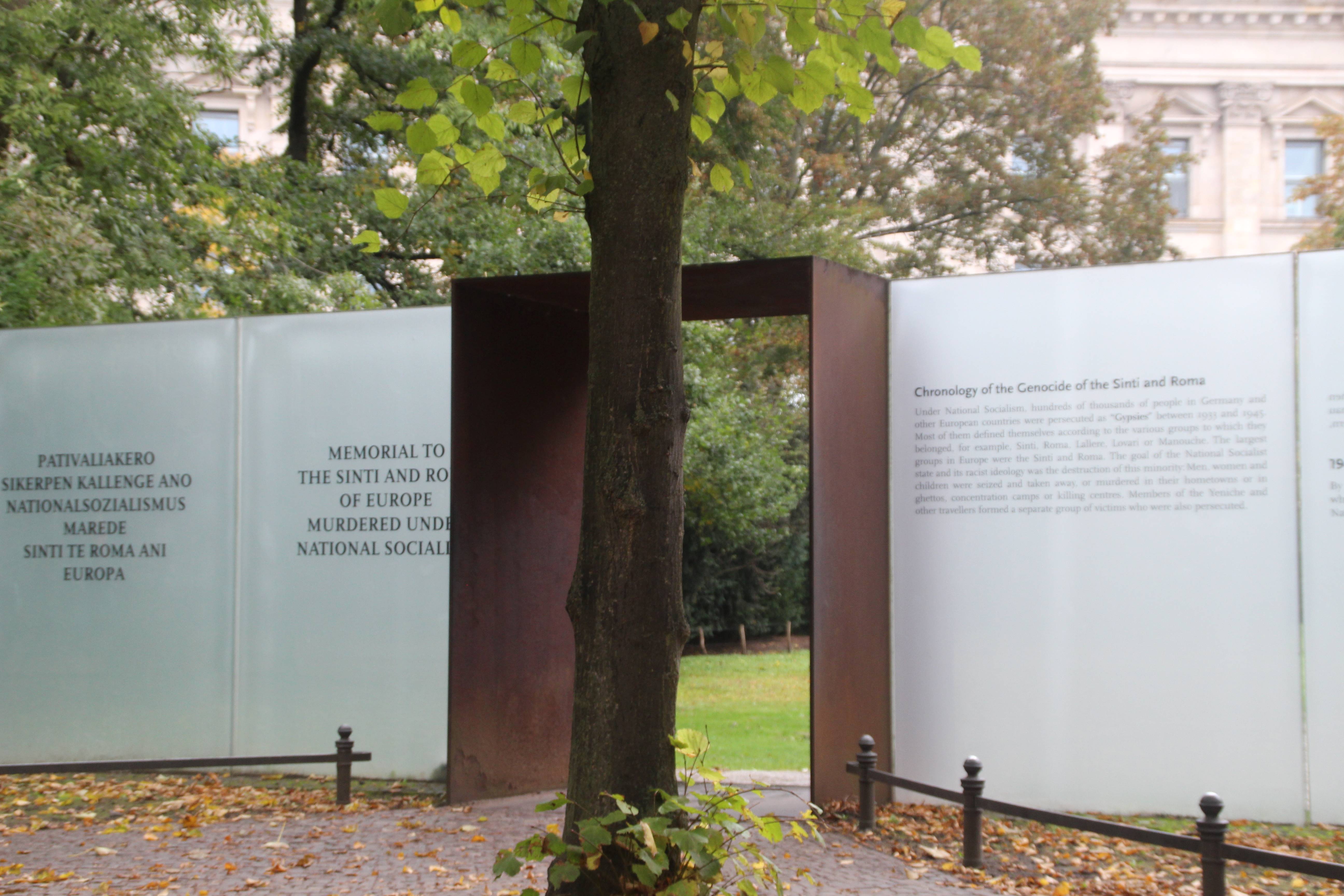 The Memorial to the Sinti and Roma Victims of National Socialism was opened in 2012.