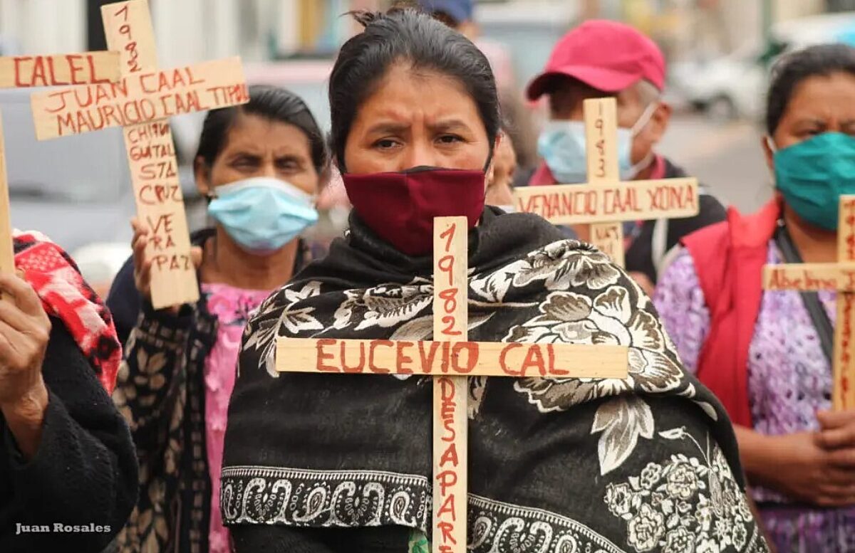 A march to commemorate National Victims Day in Guatemala City